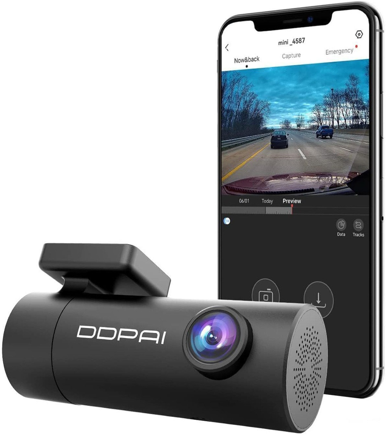DDPAI 2K (140° lens) Dash Cam by DDPAI — official product photo of the dash cam