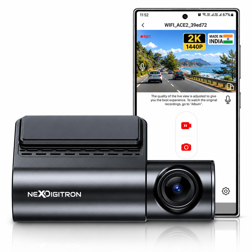 NEXDIGITRON Ace 2 2K Dash Cam by NEXDIGITRON — official product photo of the dash cam