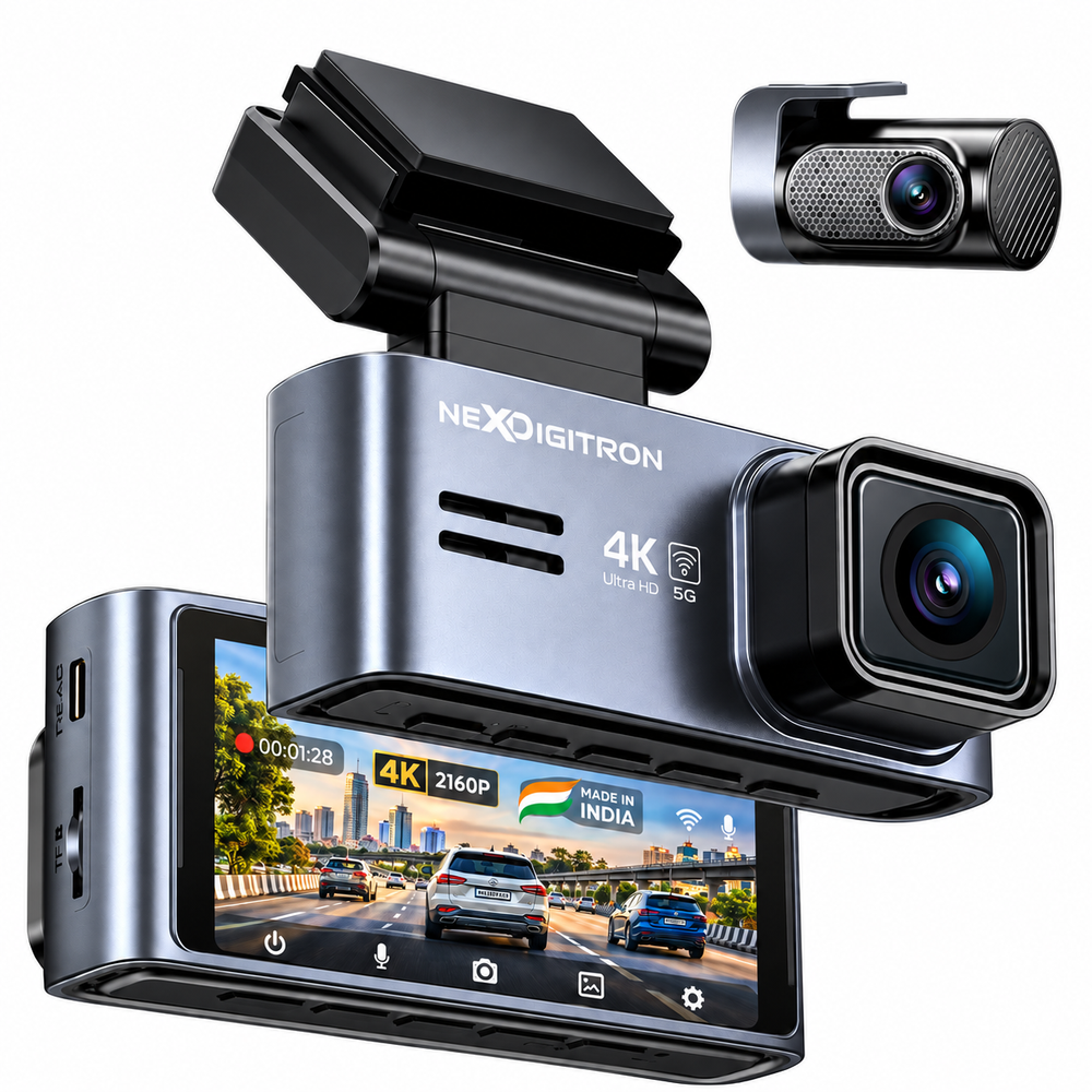 NEXDIGITRON Prime Plus 4K Dual Dash Cam by NEXDIGITRON — official product photo of the dash cam