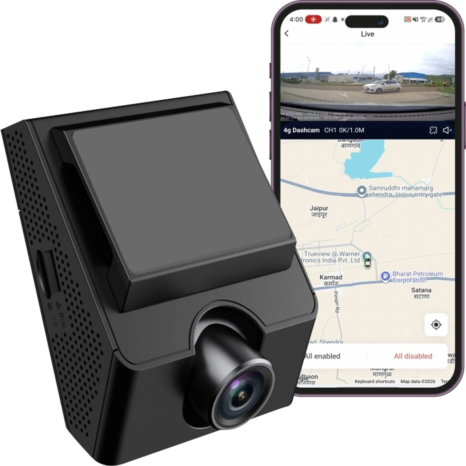 TrueView 4G Dash Camera 1080p Dash Cam by TrueView — official product photo of the dash cam