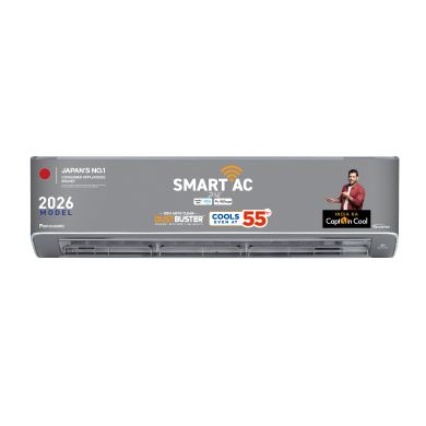 Panasonic 1.5 Ton 5 Star Wi-Fi Inverter Split AC CS/CU-HU18CKY5XFMH-P by Panasonic — official product image of the air conditioner