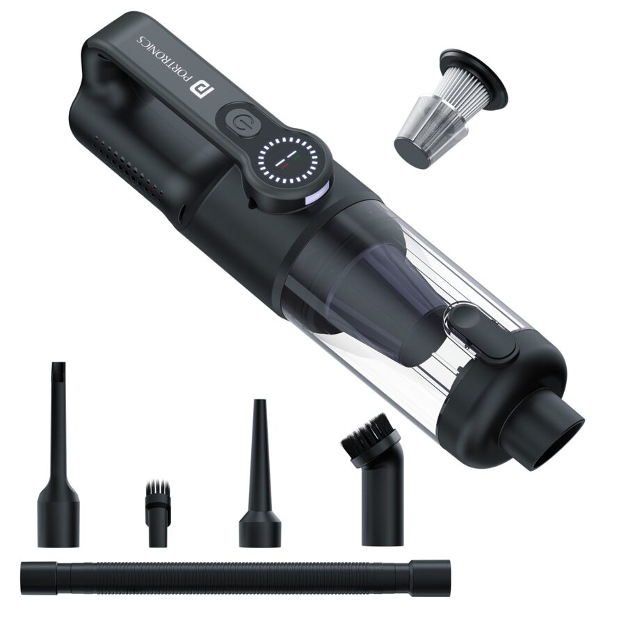 Portronics MopCop 4 vacuum cleaner by Portronics — product image showing the body, hose and cleaning head