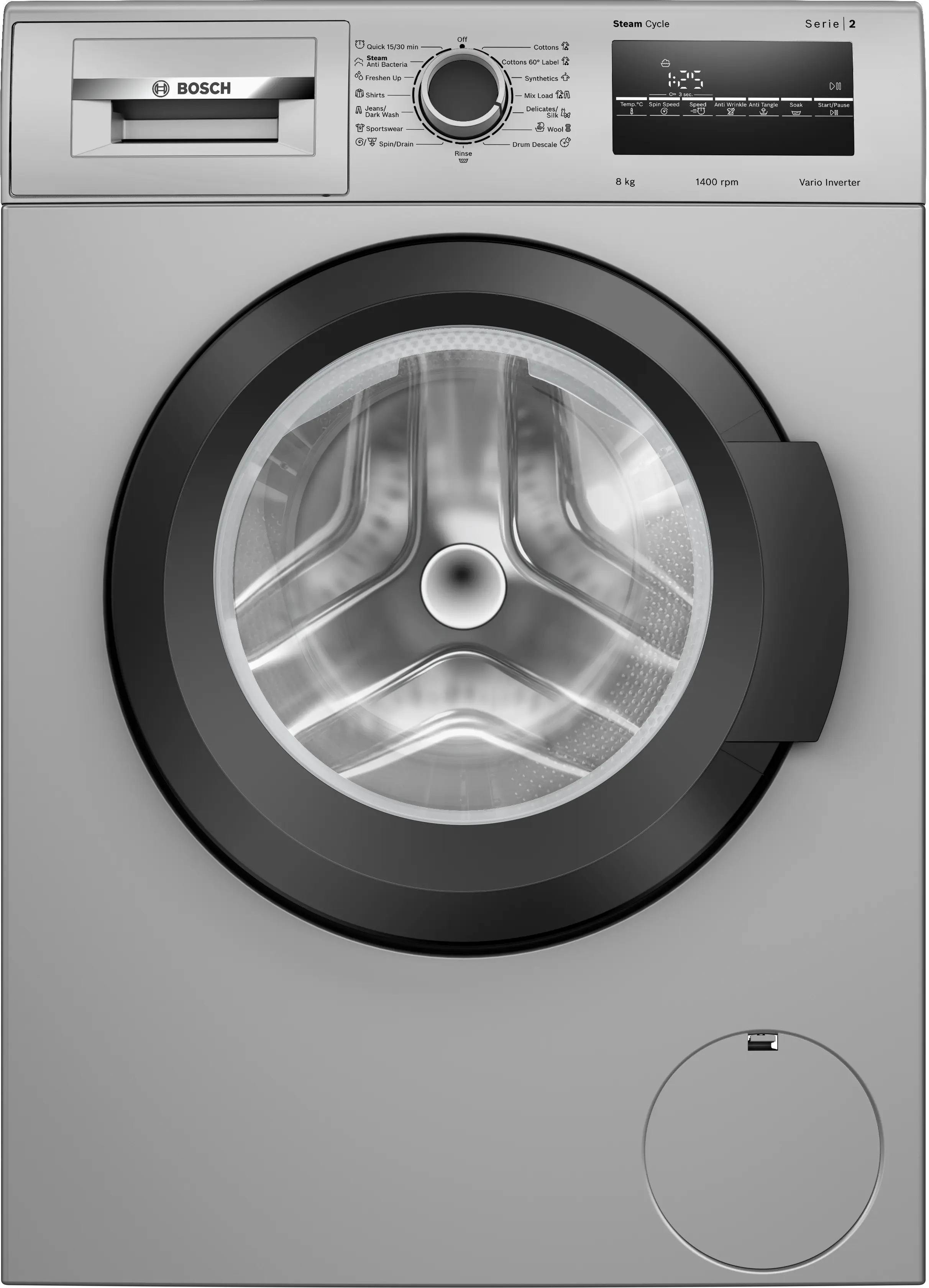 Bosch 8 kg Front Load Washing Machine (Series 2 WAJ2826BIN) by Bosch — official product photo of the washing machine