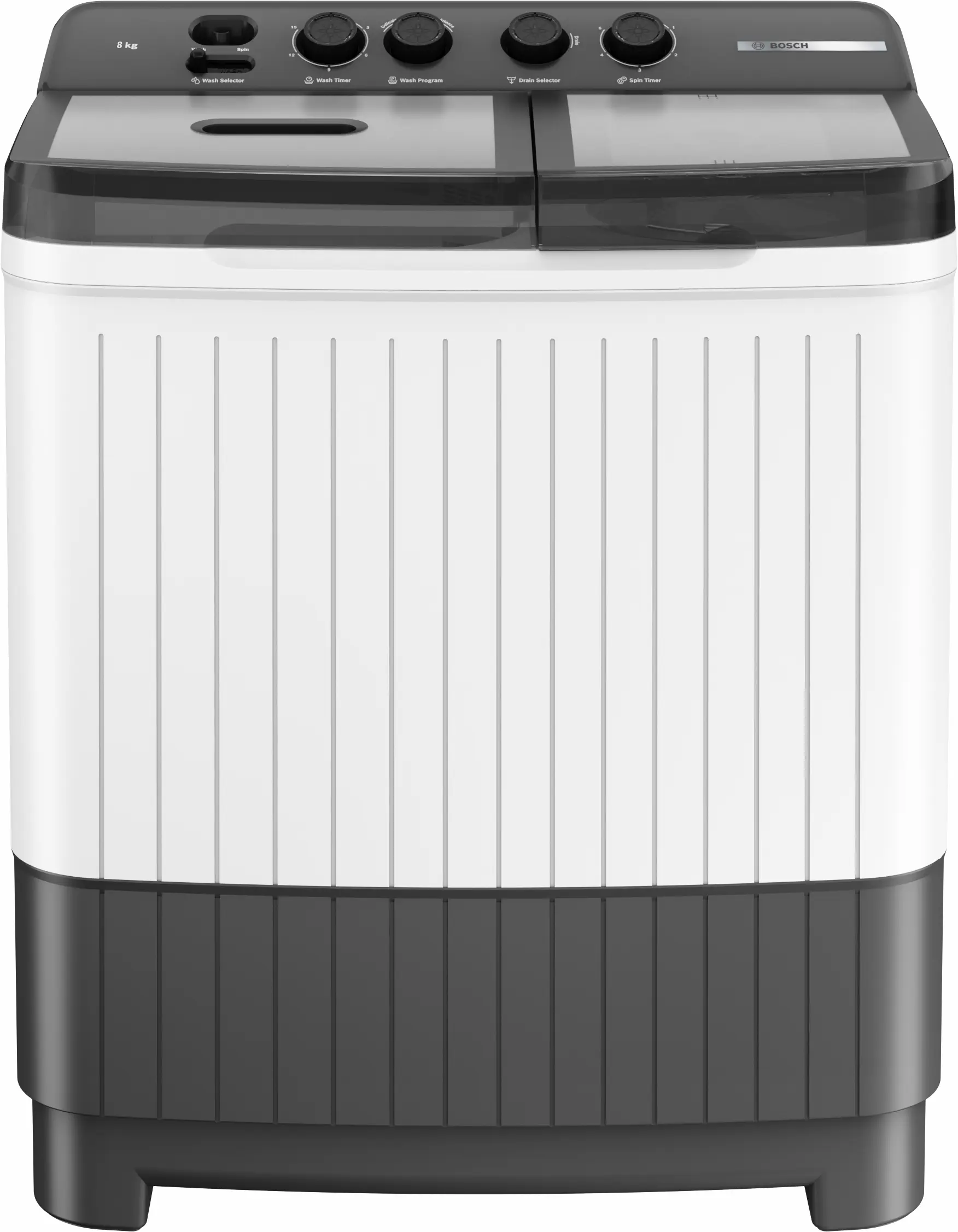 Bosch 8 kg Semi-Automatic Washing Machine (Series 2 WJZ801W0IN) by Bosch — official product photo of the washing machine