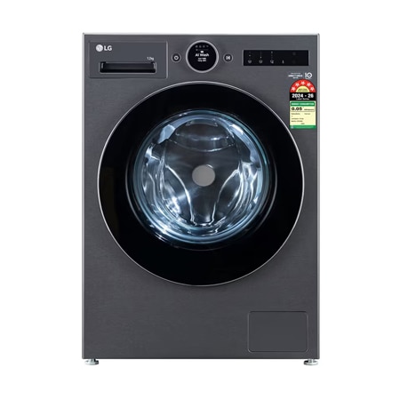 LG 12 kg 5 Star Front Load Washing Machine (FX1412A9K) by LG — official product photo of the washing machine
