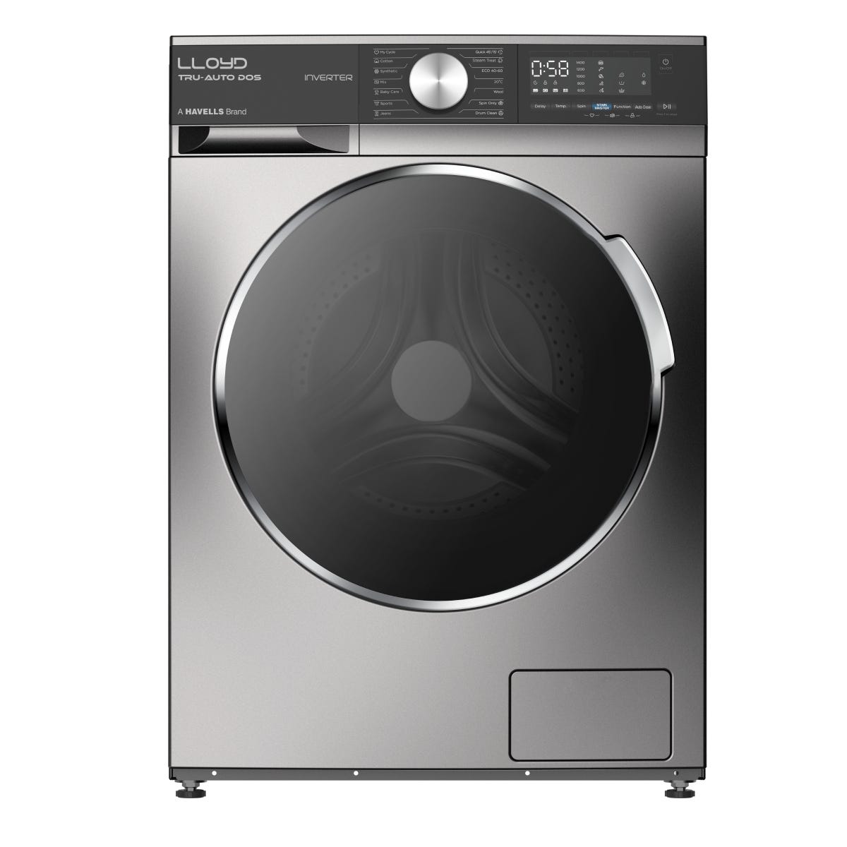Lloyd 9 kg Front Load Washing Machine (Tru Auto Dos GLWF903TAGGB) by Lloyd — official product photo of the washing machine