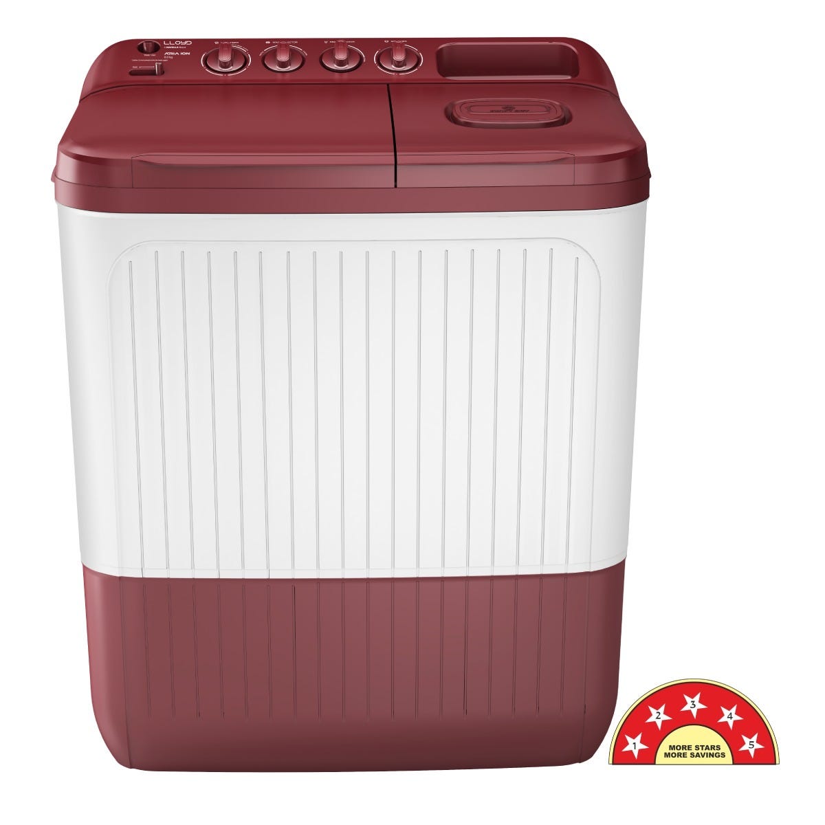 Lloyd 8 kg 5 Star Semi-Automatic Washing Machine (Aria GLWS805AODDM) by Lloyd — official product photo of the washing machine