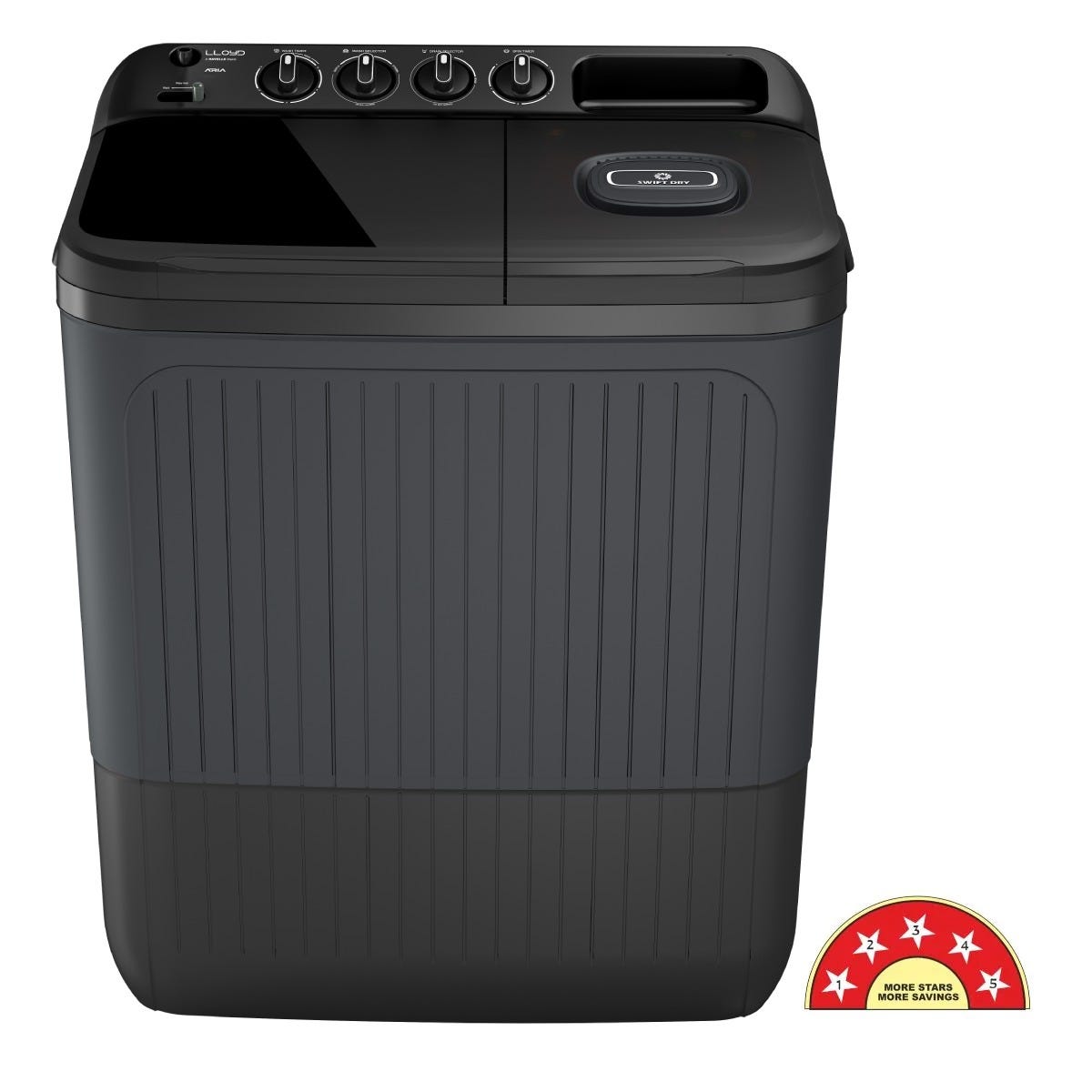 Lloyd 8 kg 5 Star Semi-Automatic Washing Machine (Aria GLWS805ARJVG) by Lloyd — official product photo of the washing machine