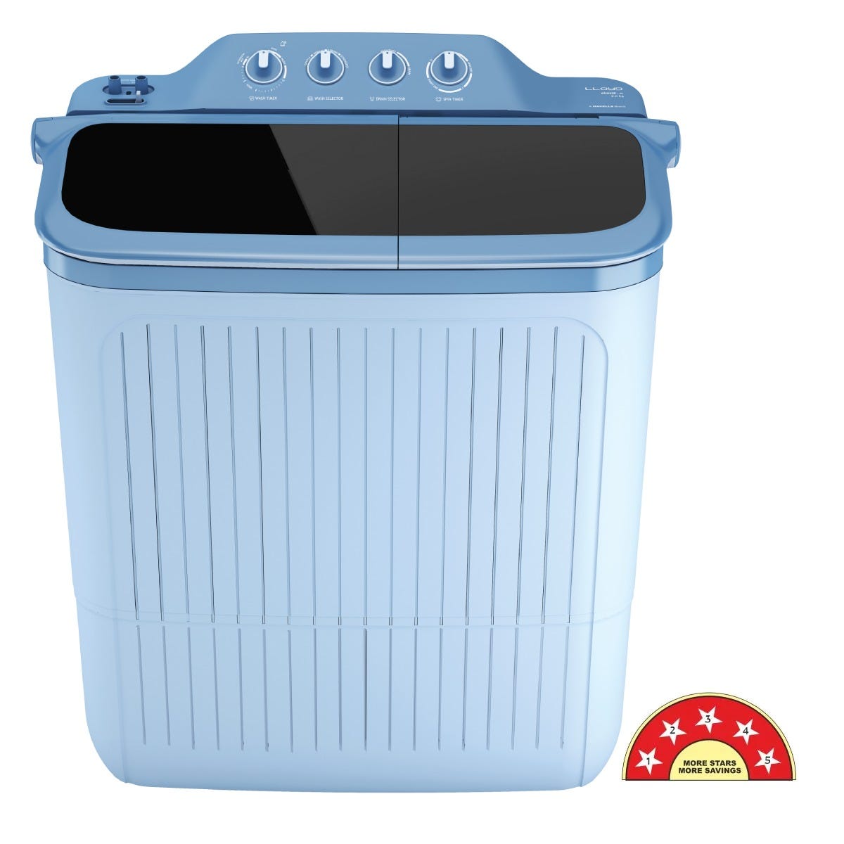 Lloyd 8 kg 5 Star Semi-Automatic Washing Machine (Elante GLWS805ELABG) by Lloyd — official product photo of the washing machine