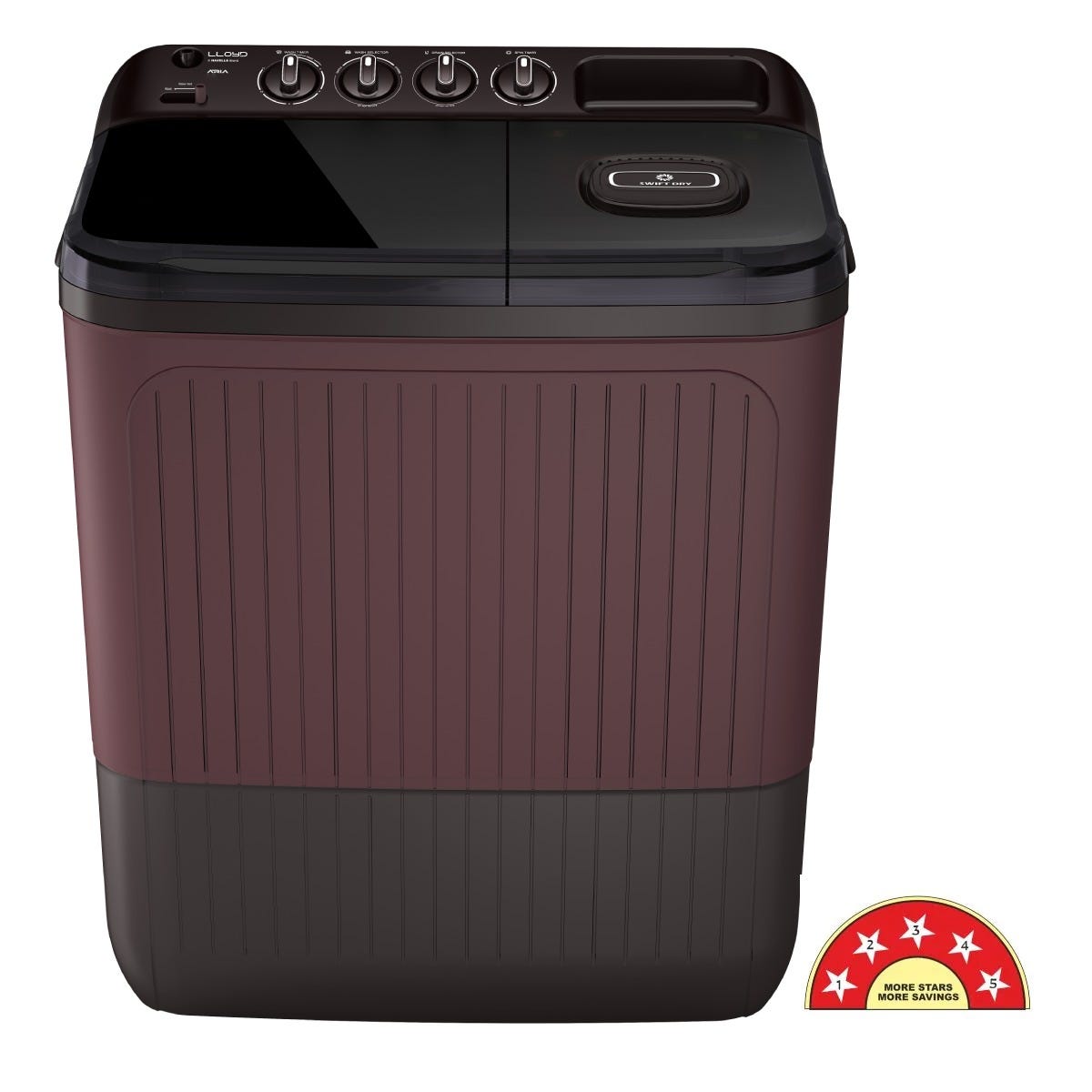 Lloyd 9 kg 5 Star Semi-Automatic Washing Machine (Aria GLWS905ARHPC) by Lloyd — official product photo of the washing machine
