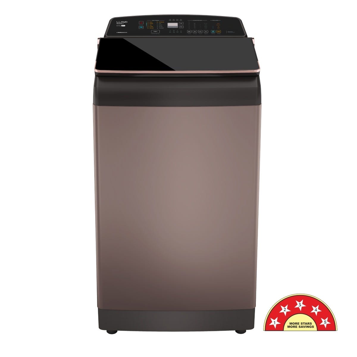 Lloyd 9.5 kg 5 Star Top Load Washing Machine (Novante IOT GLWT955N12CB) by Lloyd — official product photo of the washing machine