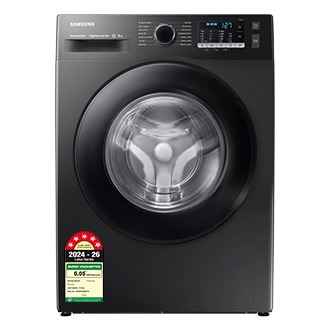Samsung 8 kg 5 Star Front Load Washing Machine (WW80TA046AB1) by Samsung — official product photo of the washing machine