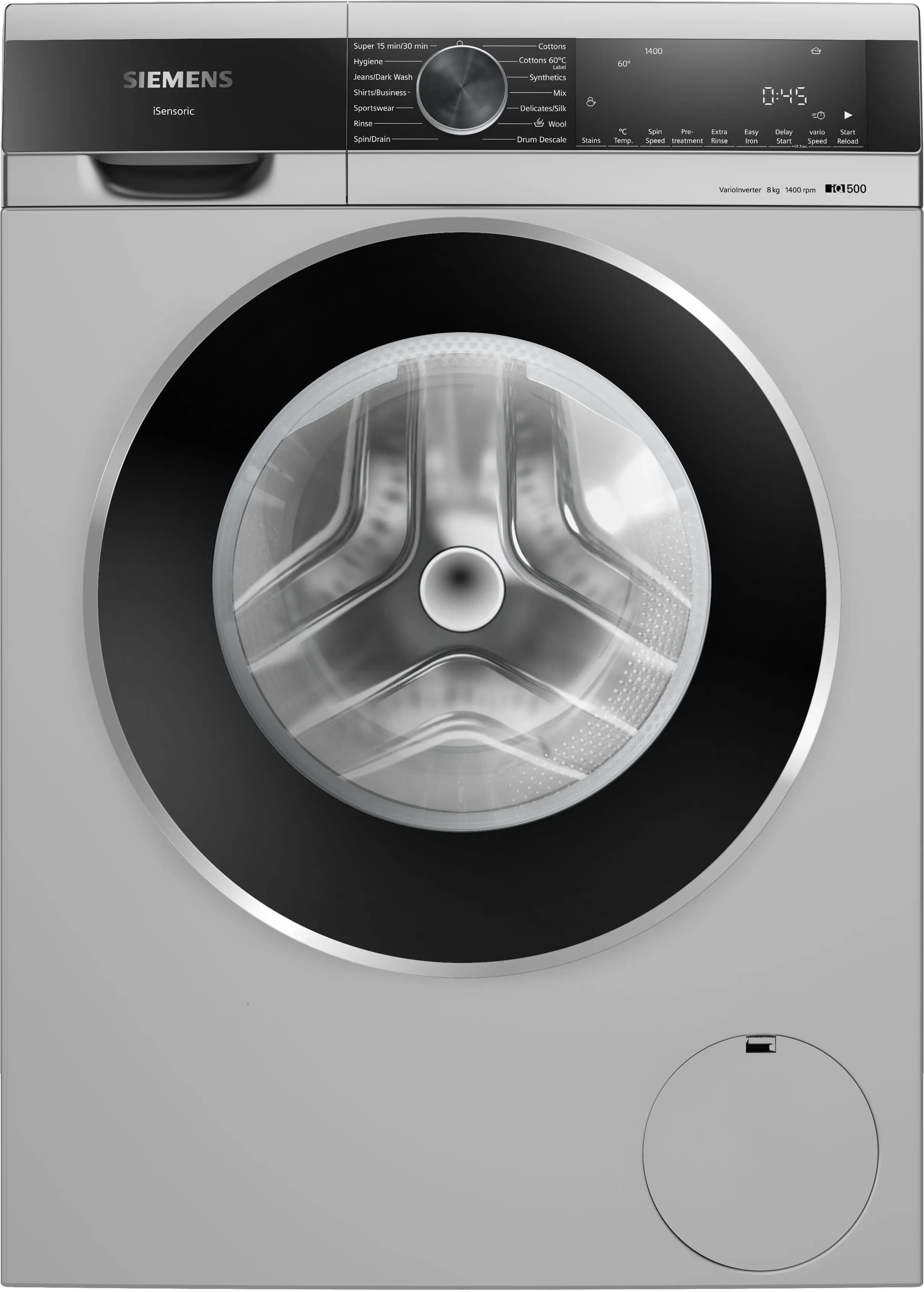 Siemens 8 kg Front Load Washing Machine (iQ500 WG34A20SIN) by Siemens — official product photo of the washing machine