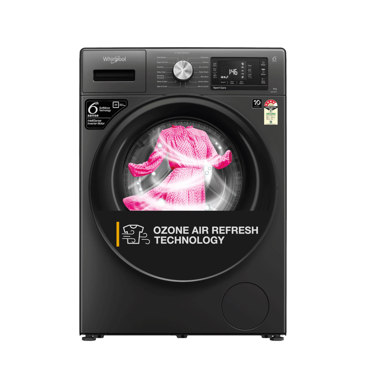 Whirlpool 9 kg 5 Star Front Load Washing Machine (Xpert Care 33032) by Whirlpool — official product photo of the washing machine