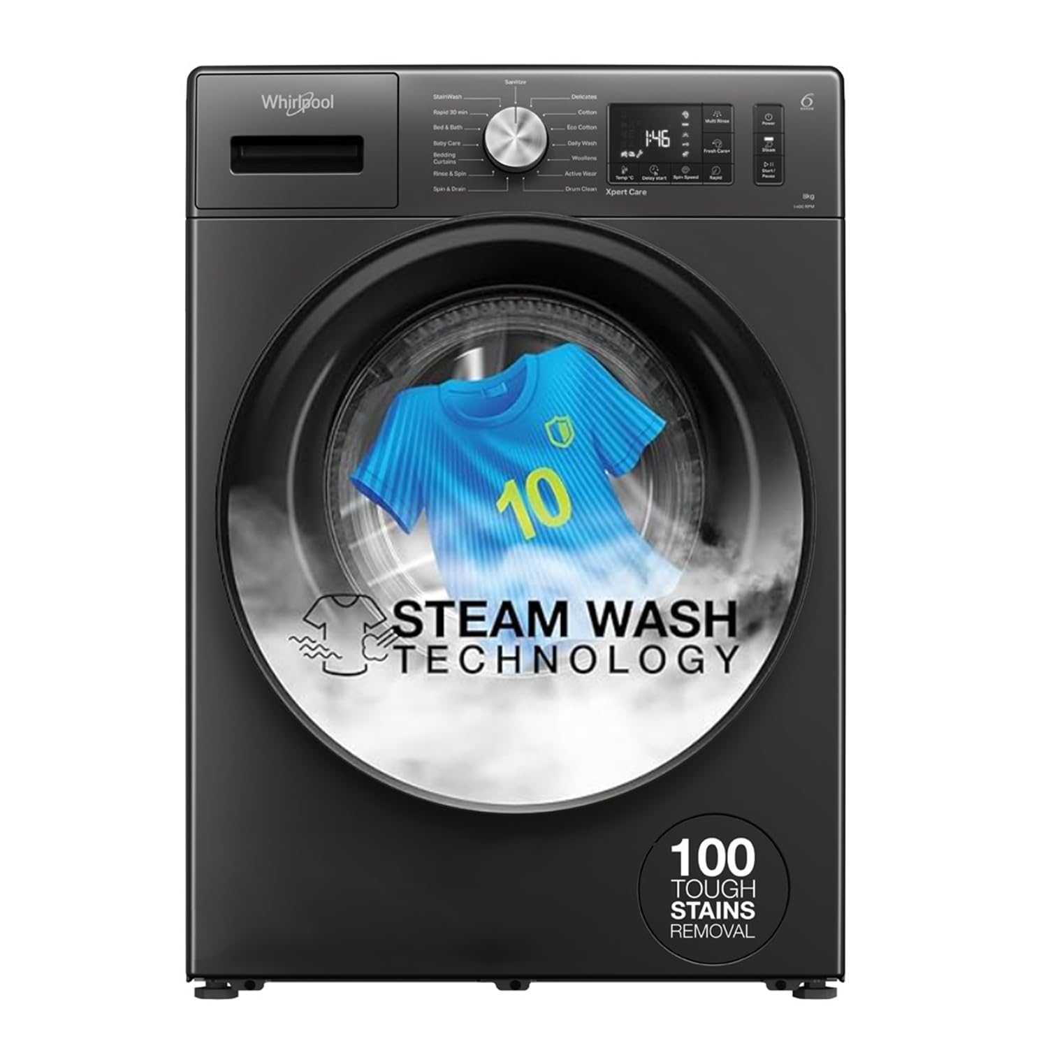 Whirlpool 8 kg 5 Star Front Load Washing Machine (Xpert Care 33042) by Whirlpool — official product photo of the washing machine