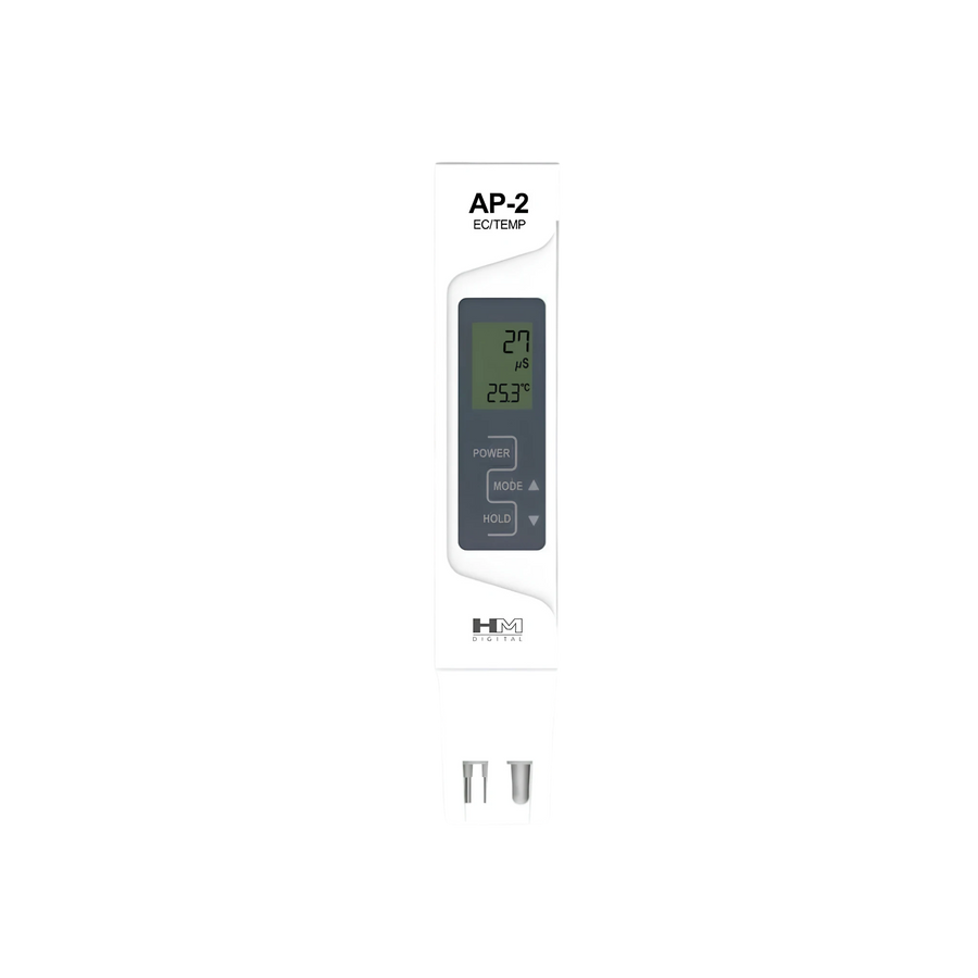HM Digital AP-2: AquaPro Water Quality Tester (EC) TDS meter by HM Digital — official product photo of the water treatment product