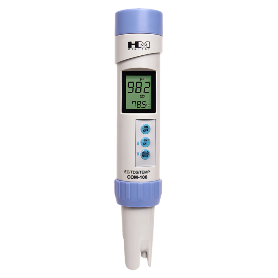 HM Digital COM-100: Waterproof Professional Series EC/TDS Meter by HM Digital — official product photo of the water treatment product