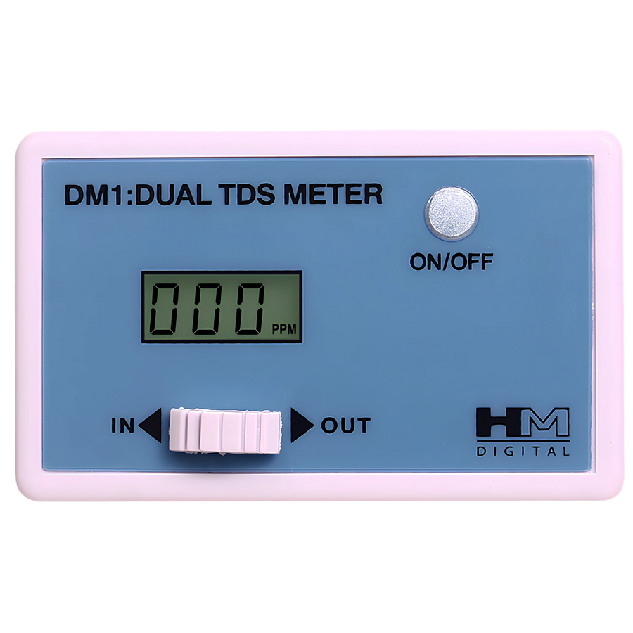 HM Digital DM-1: Commercial In-Line Dual TDS Monitor by HM Digital — official product photo of the water treatment product