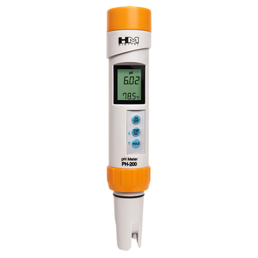 HM Digital PH-200: Waterproof Professional Series pH/Temperature Meter PH and multi-parameter water tester by HM Digital — official product photo of the water treatment product