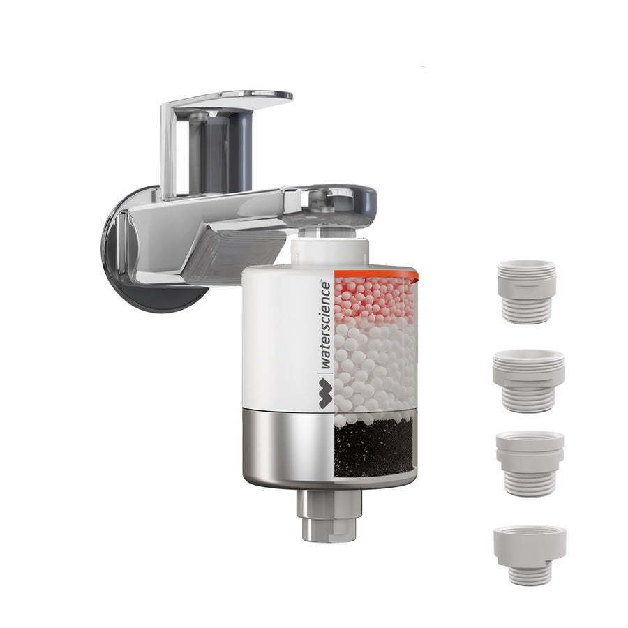 The Water Science CLEO Shower & Tap Filter for Hard Water (borewell/tanker) by The Water Science — official product photo of the water treatment product