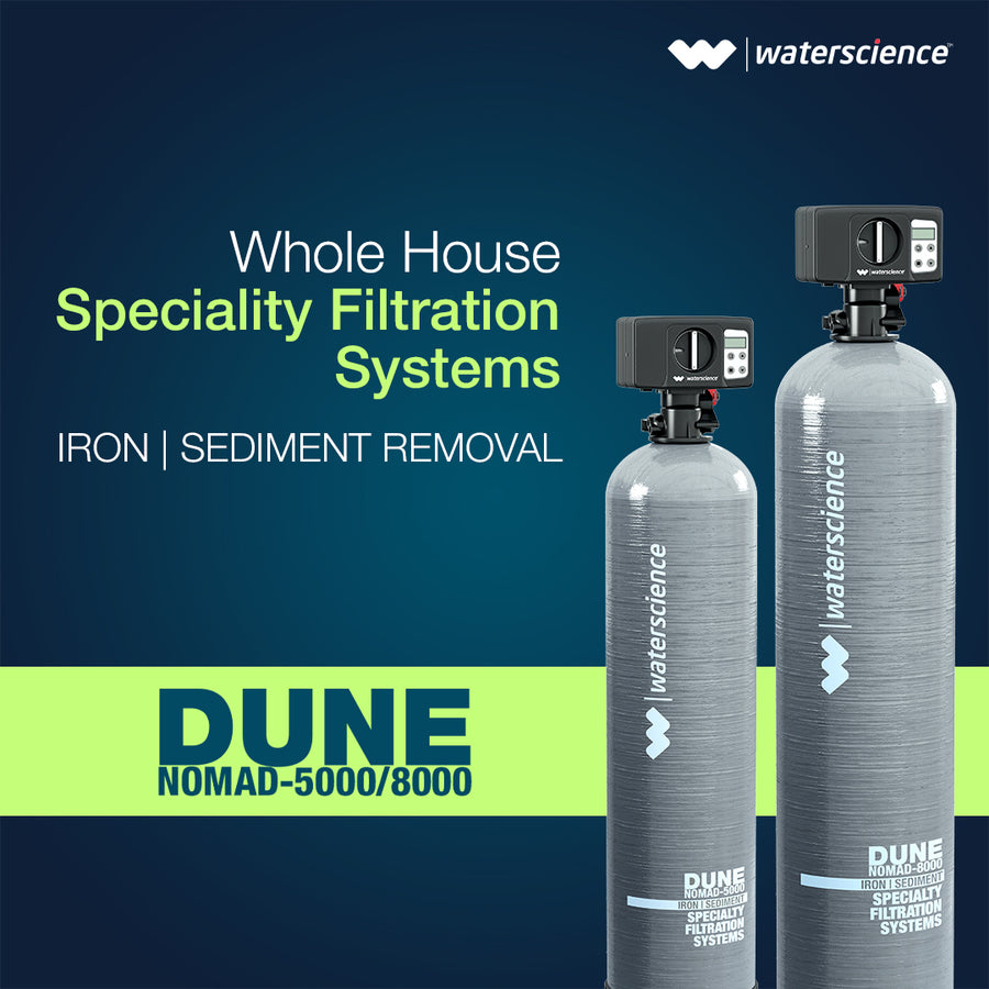 The Water Science Whole House Filtration System - DUNE NOMAD Whole-house water filter by The Water Science — official product photo of the water treatment product