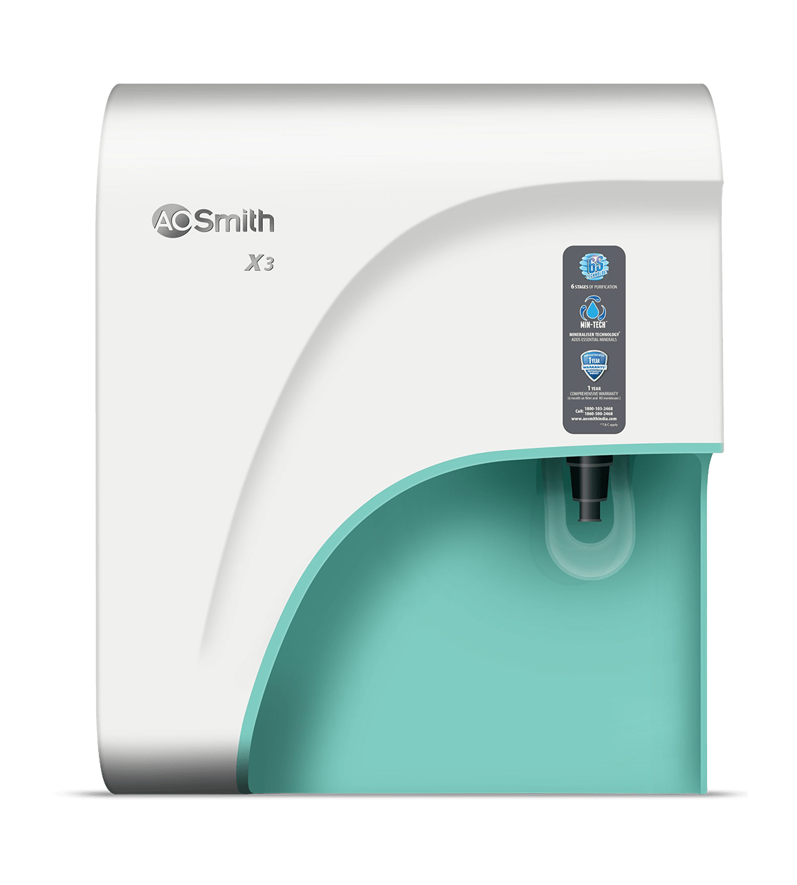 AO Smith X3 water purifier by AO Smith — product image