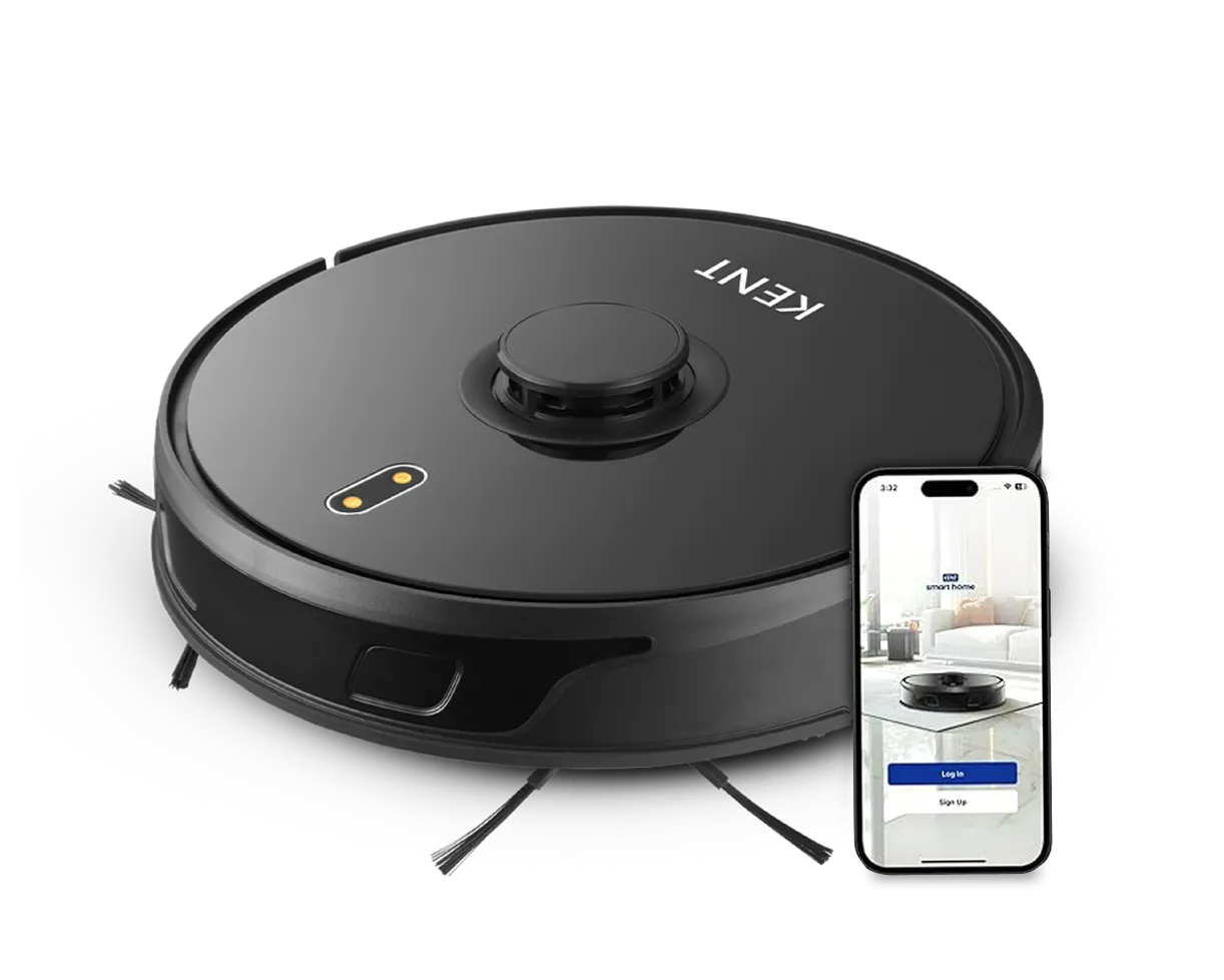 KENT RoboKlean R1 vacuum cleaner by KENT — product image showing the body, hose and cleaning head