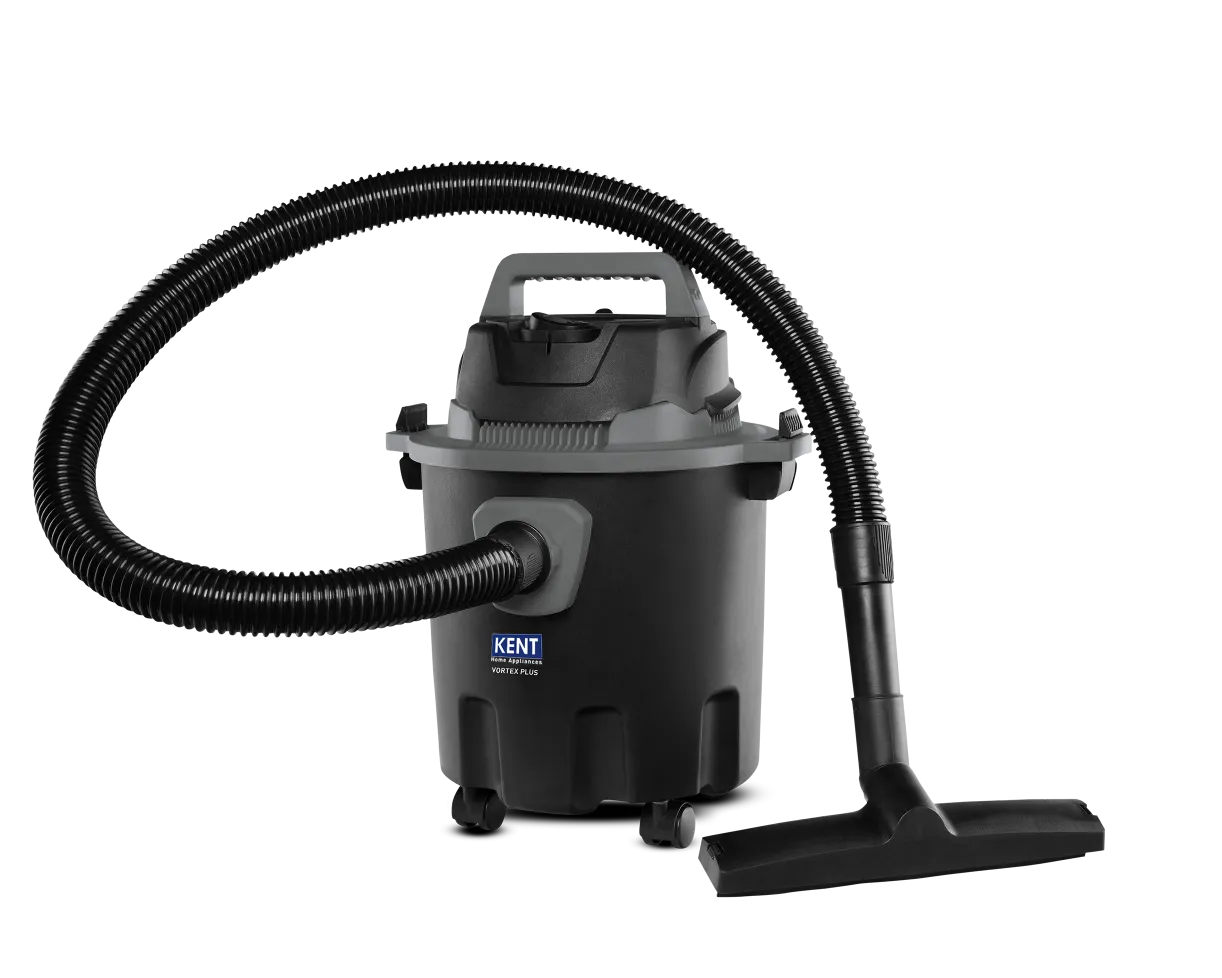 KENT Vortex Plus Wet & Dry vacuum cleaner by KENT — product image showing the body, hose and cleaning head