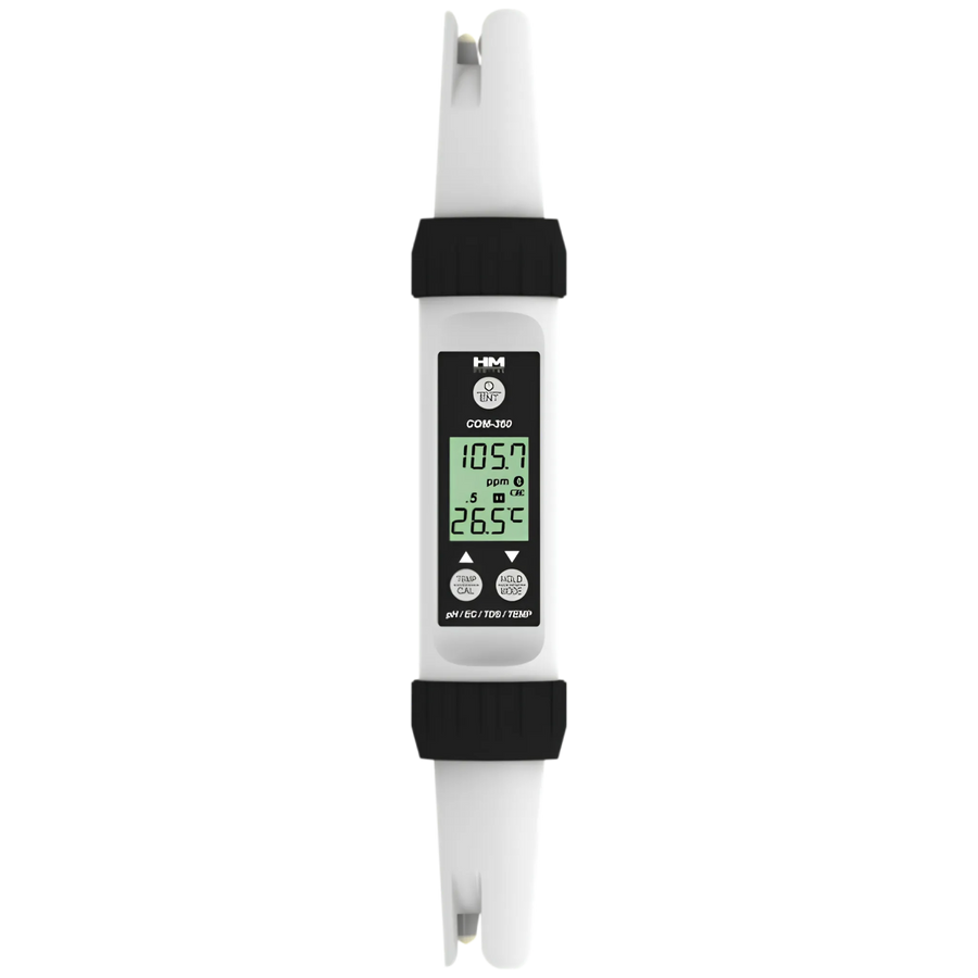 HM Digital COM-360: Waterproof Professional Series pH/EC/TDS/Temperature Meter PH and multi-parameter water tester by HM Digital — official product photo of the water treatment product