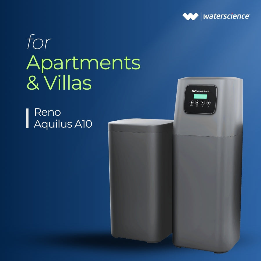 The Water Science Aquilus Water Softeners - For Apartments & Villas - Fully Automatic Smart Water Softener by The Water Science — official product photo of the water treatment product