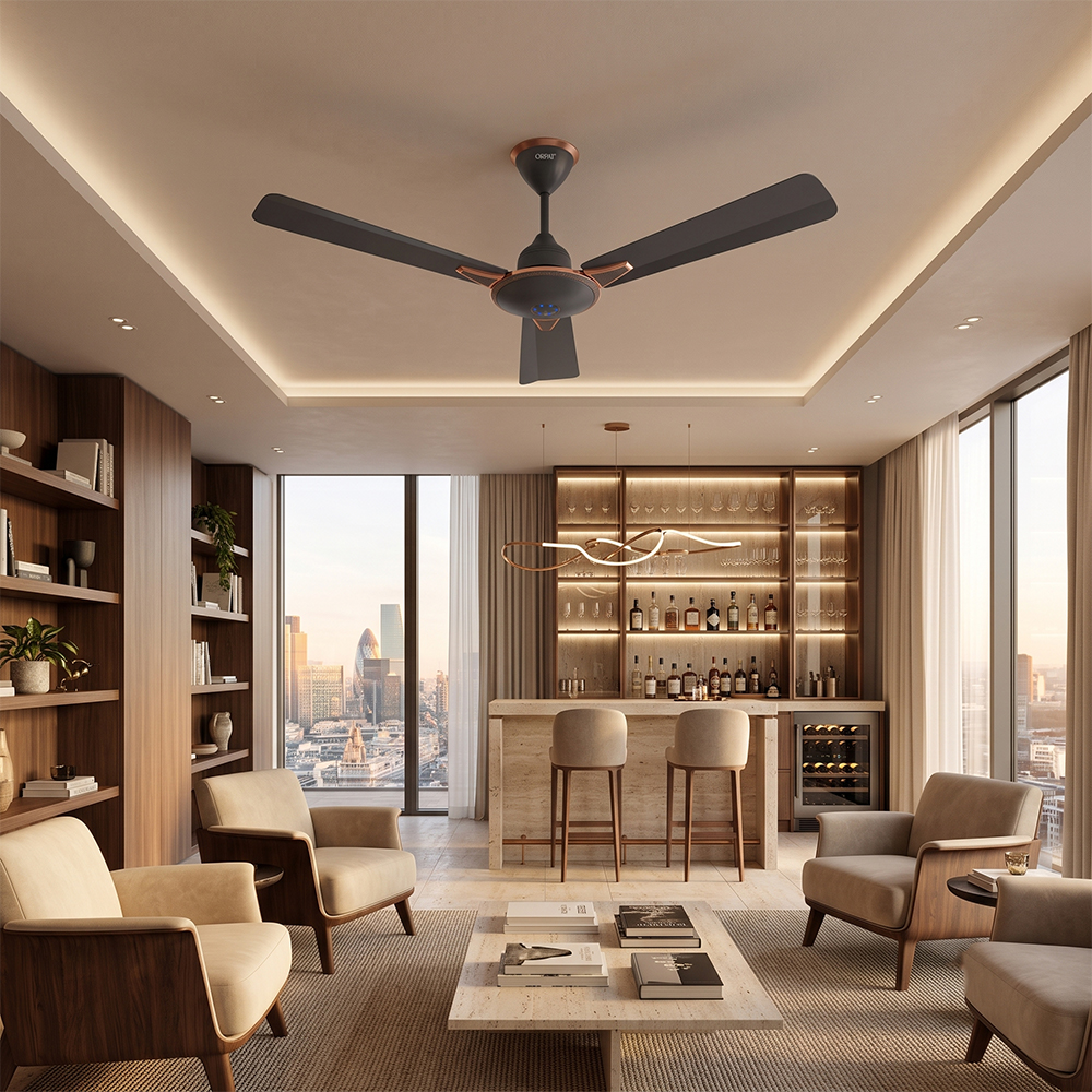 Orpat BLDC Ceiling Fan – Moneysaver Prime One S – 28W – Titanium fan purifier by Orpat — product image