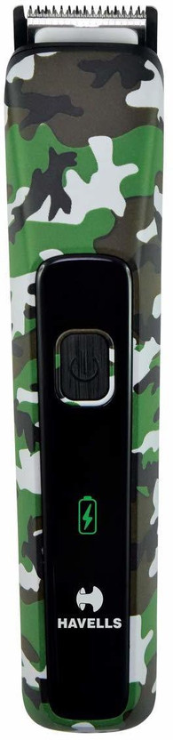 Havells BT5113 Trimmer by Havells — product image showing the trimmer body, blade head and attachments