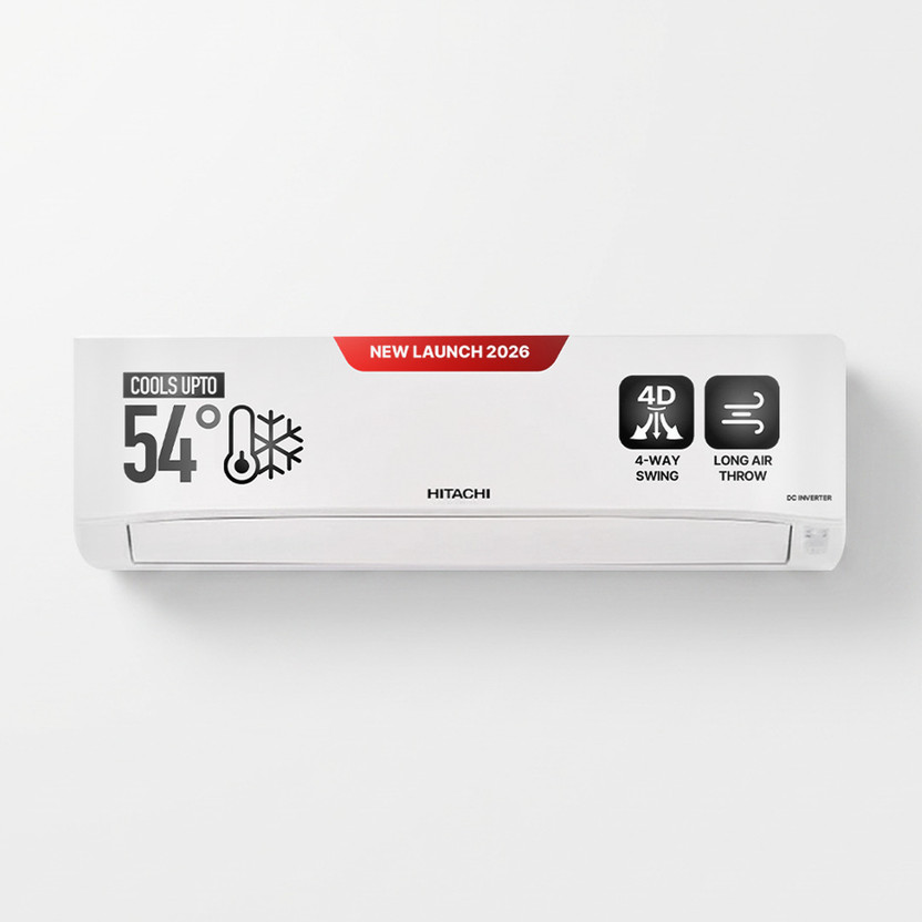 Hitachi 1 Ton 3 Star Inverter Split AC 2026 by Hitachi — official product image of the air conditioner
