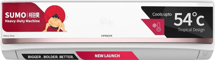 Hitachi 1.6 Ton 3 Star Inverter Split AC with Wi-Fi 2026 by Hitachi — official product image of the air conditioner