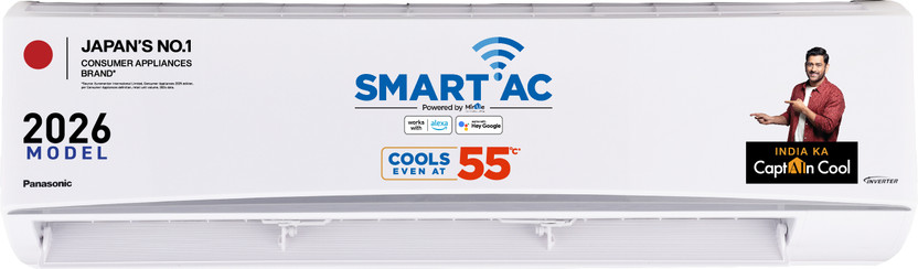 Panasonic 2.5 Ton 3 Star Inverter Split AC with Wi-Fi 2026 by Panasonic — official product image of the air conditioner