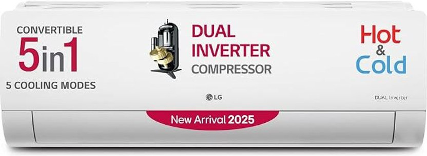 LG 1.5 Ton 3 Star Hot & Cold Inverter Split AC 2025 by LG — official product image of the air conditioner