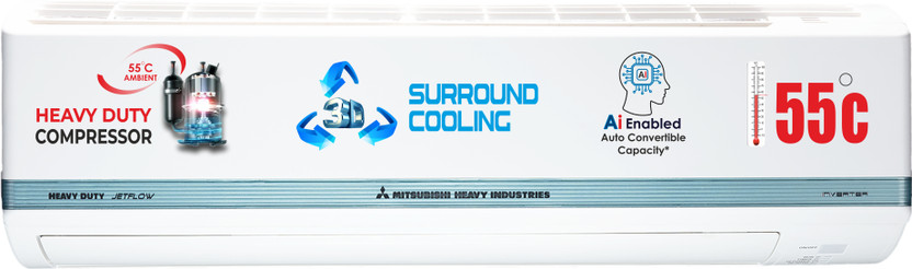 Mitsubishi Heavy 1.5 Ton 3 Star Inverter Split AC 2026 by Mitsubishi Heavy Industries — official product image of the air conditioner