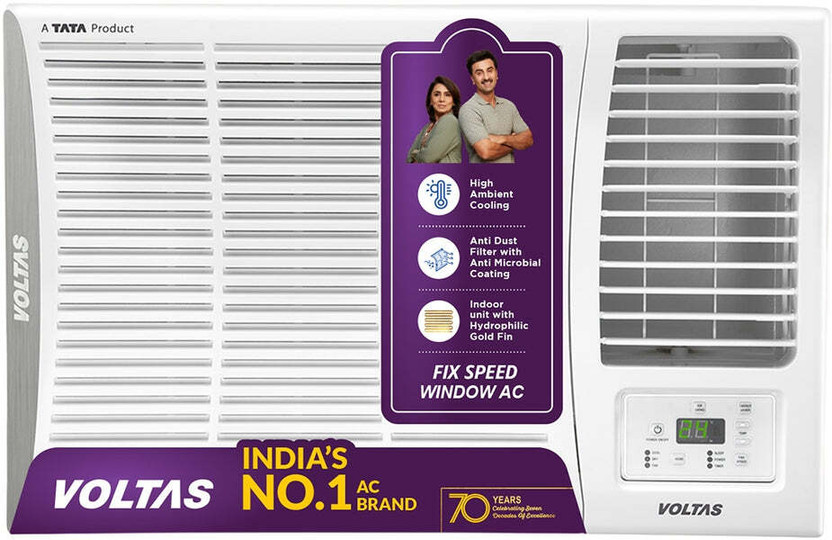 Voltas 1.5 Ton 2 Star Inverter Window AC 2026 by Voltas — official product image of the air conditioner