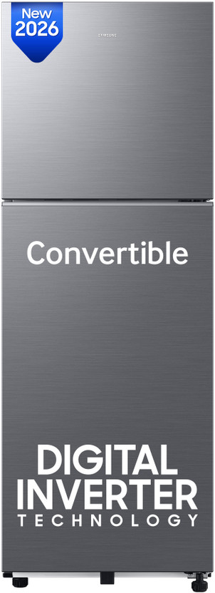 Samsung 256 L 3 Star Frost Free Convertible Double Door Refrigerator refrigerator by Samsung — product image showing the cabinet, doors and handle