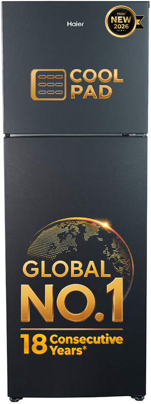 Haier 240 L 1 Star Frost Free Convertible Double Door Refrigerator refrigerator by Haier — product image showing the cabinet, doors and handle