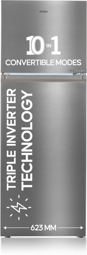 Haier 328 L 3 Star Frost Free Convertible Double Door Refrigerator refrigerator by Haier — product image showing the cabinet, doors and handle