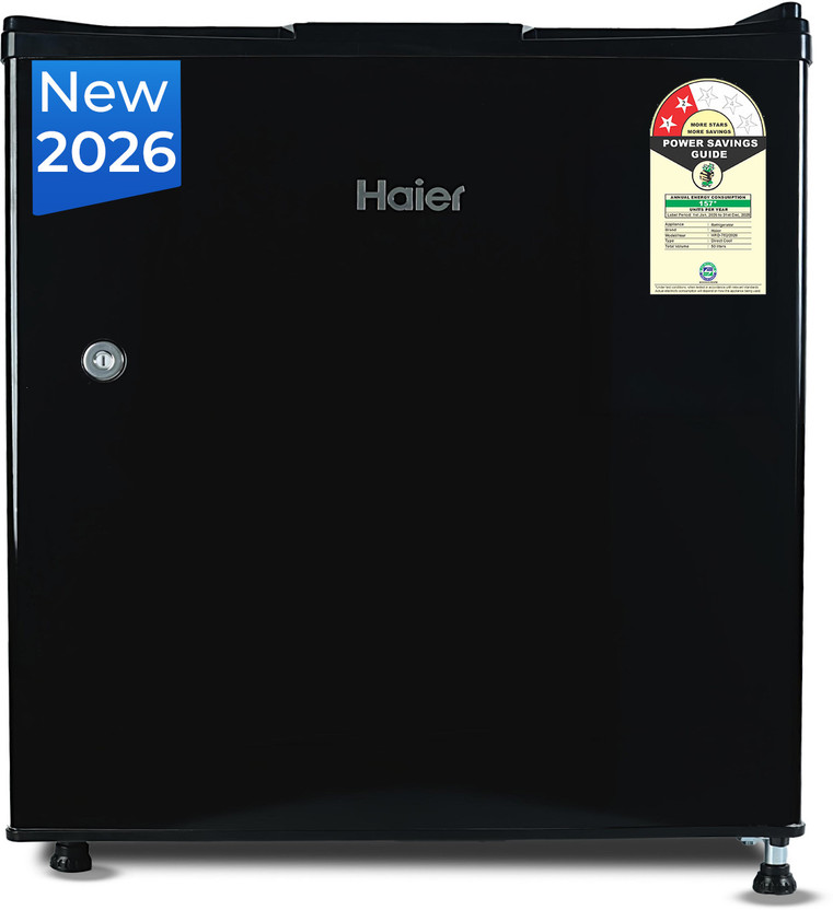 Haier 50 L 2 Star Direct Cool Mini Refrigerator refrigerator by Haier — product image showing the cabinet, doors and handle