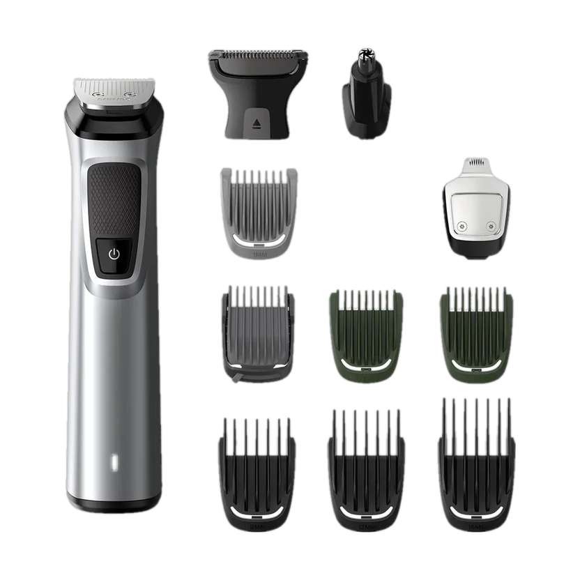 Philips MG7715/65 Trimmer by Philips — product image showing the trimmer body, blade head and attachments