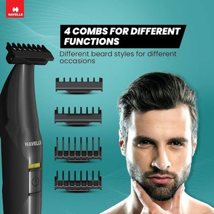 Havells TRIMMER ST 8000 Trimmer by Havells — product image showing the trimmer body, blade head and attachments