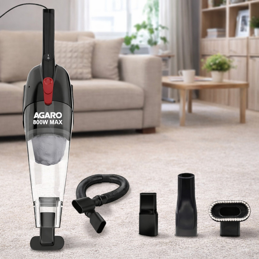 AGARO Regal 800 W Handheld vacuum cleaner by AGARO — product image showing the body, hose and cleaning head