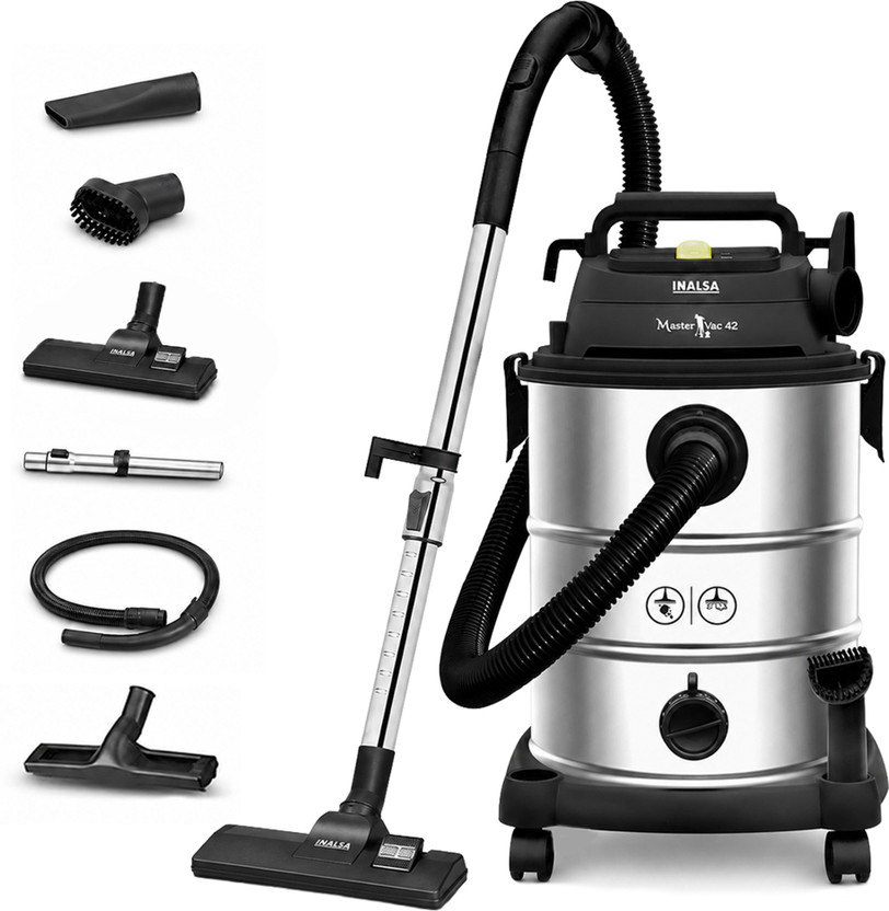 Inalsa MasterVac 42 vacuum cleaner by INALSA — product image showing the body, hose and cleaning head